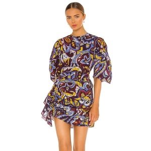 RHODE Pia Dress in Retro Paisley Ice Size XS